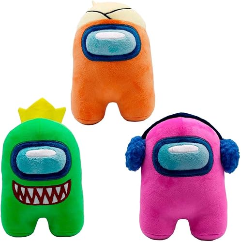 Miniatura 7 de Just Toys LLC Among US - Peluche serie 4 de 6 pulgadas (rosa con orejeras)