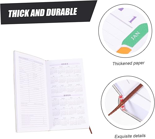 Miniatura 2 de Operitacx 5 blocs de notas de oficina 2023 2023 2023 planificador diario 2022-2023, calendario de escritorio, calendario de oficina, bloc de notas