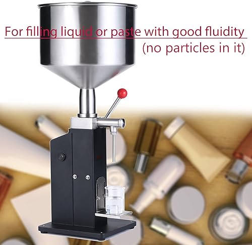 Miniatura 5 de Máquina de rellenar líquida manual de la pasta, llenador de botellas ajustable 0.2-1.7 fl oz A03