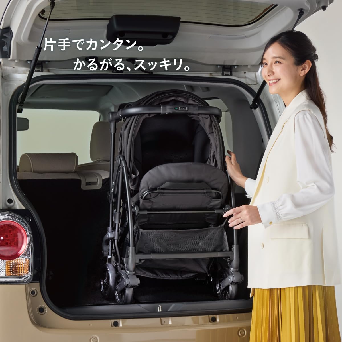 コンビ 両対面 The S Go 1-36カ月頃まで ベージュ ホワイトレーベル チャイルドシート The Sが取り付け 【特別席】