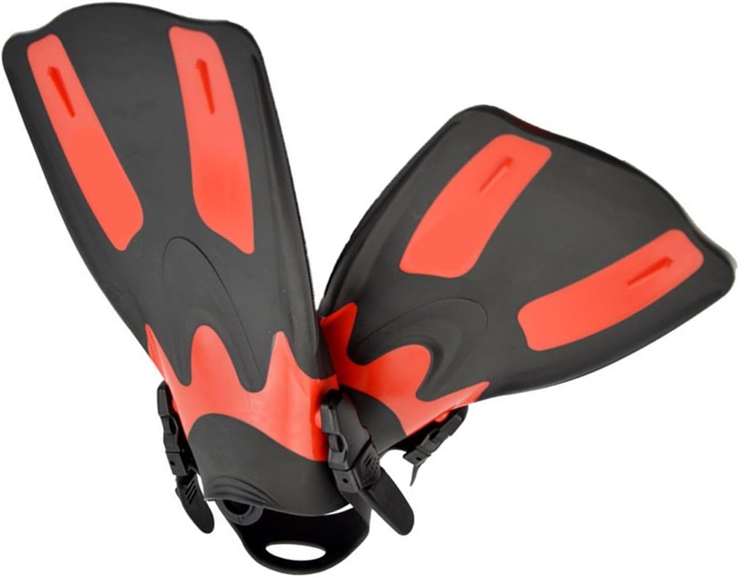 Comfortable Short Snorkeling Fin Travel Size Flippers Adjustable Swim Training Fin for Snorkeling Diving Swimming