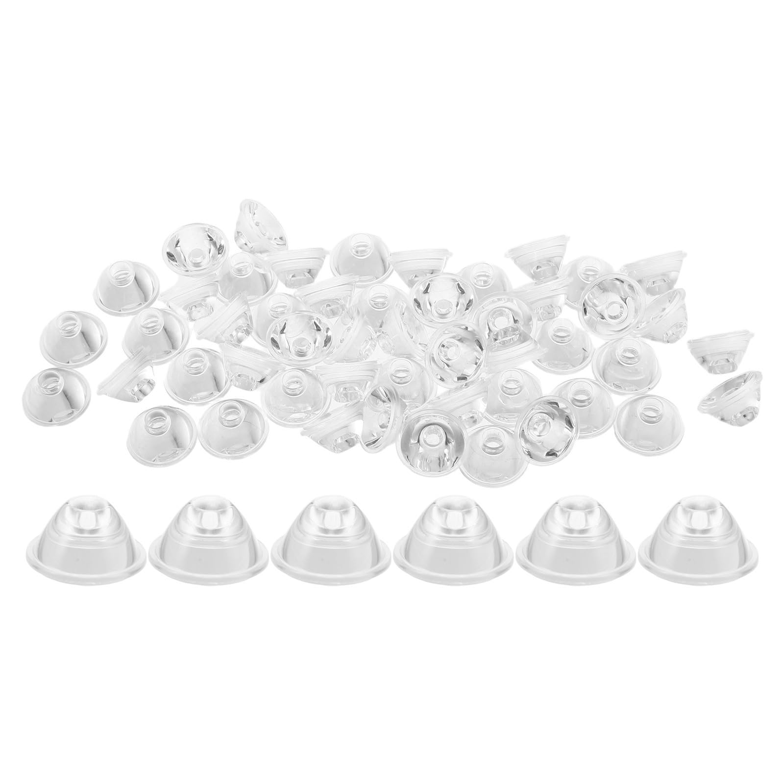 Óptica colimadora para downlight LED con acabado acrílico transparente