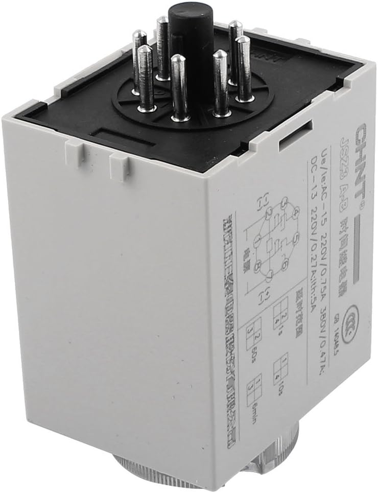 JSZ3A-B AC Electrical 380V 5A 8 Pin 0-10 Seconds Power On Authorized Delay Timer Digital Display Timers Time Relay