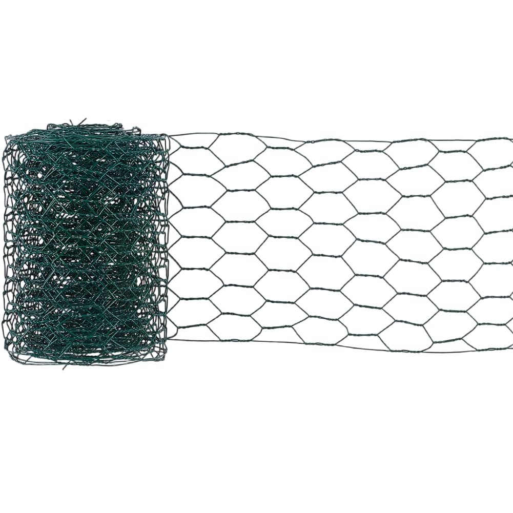 SOFPLATE 3.74 x 118 Inch Flower Wire Netting Flower Vase Net Iron Dark Green Arch Floral Plant Mesh Decorate Wires Fence Arrangements Protector for DIY Making Floral Vase Garden Crafts Arrangements
