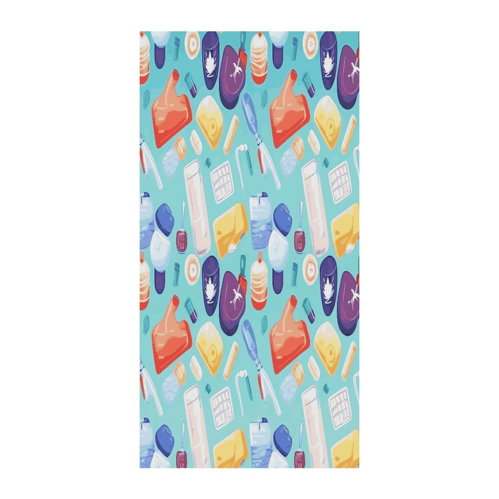 Fekiloot Style Gradient Medical Items Pattern Door Curtain Room Divider Curtains