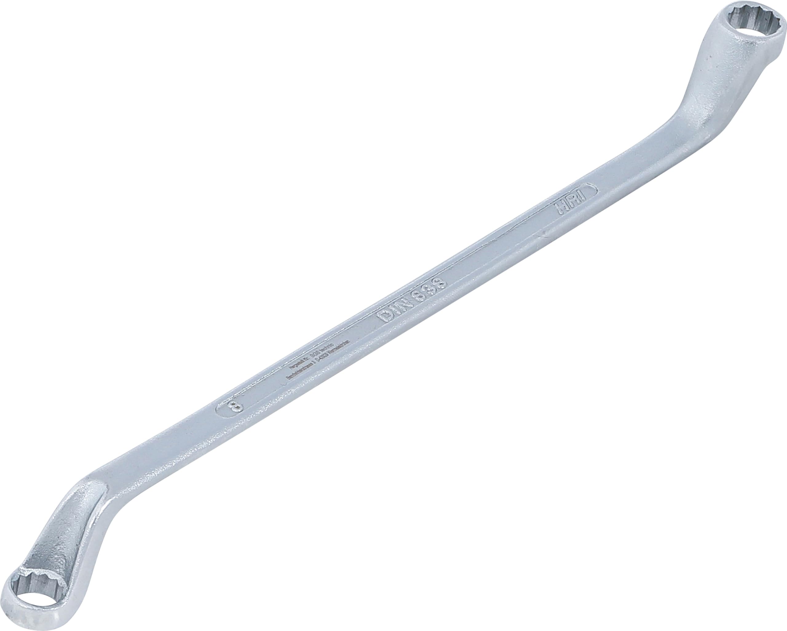 BGS 1214-8x9 | Double Ring Spanner, offset | 8 x 9 mm