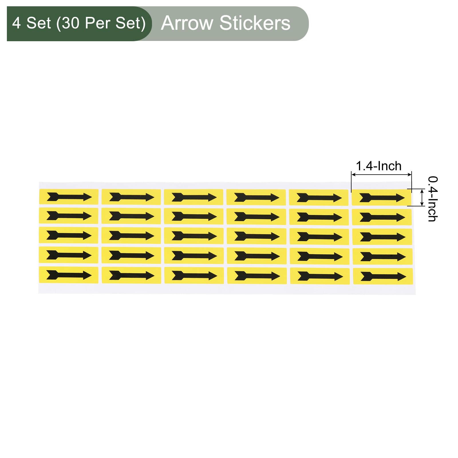YOKIVE 4Sheet / 120Pcs Small Arrow Stickers - Image 2