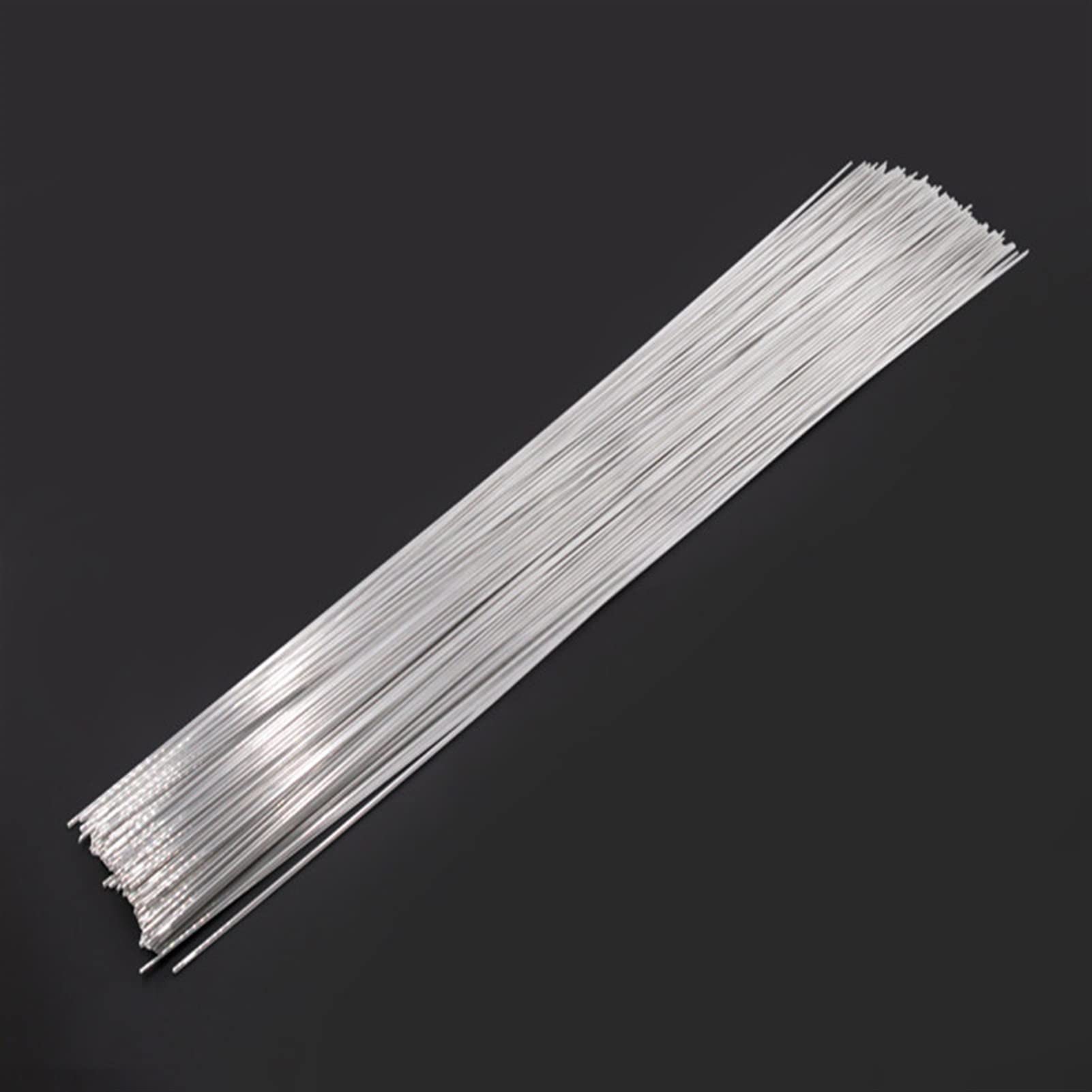 Srebrne pręty do lutowania twardego aluminium, Low Temperature Aluminum Welding Wire Rods Cored 1.6-2.4mm Pack Of 10pcs(100pcs,2.0mm)