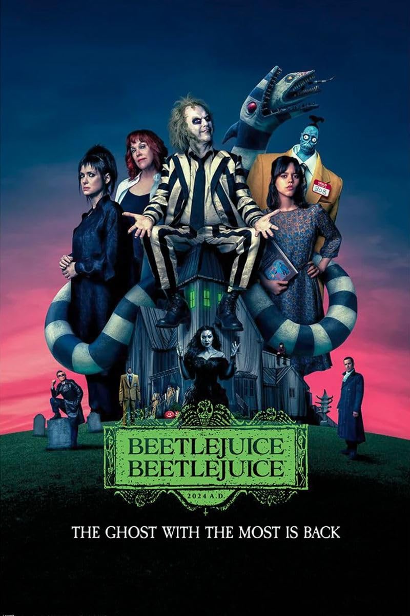 Grindstore Multicolour Beetlejuice 2 One Sheet Maxi Poster - Laminated Large Wall Art Print, Wall Decor, Home Office Classroom Decoration, Gift Idea, Decorative Print 91.5X61cm