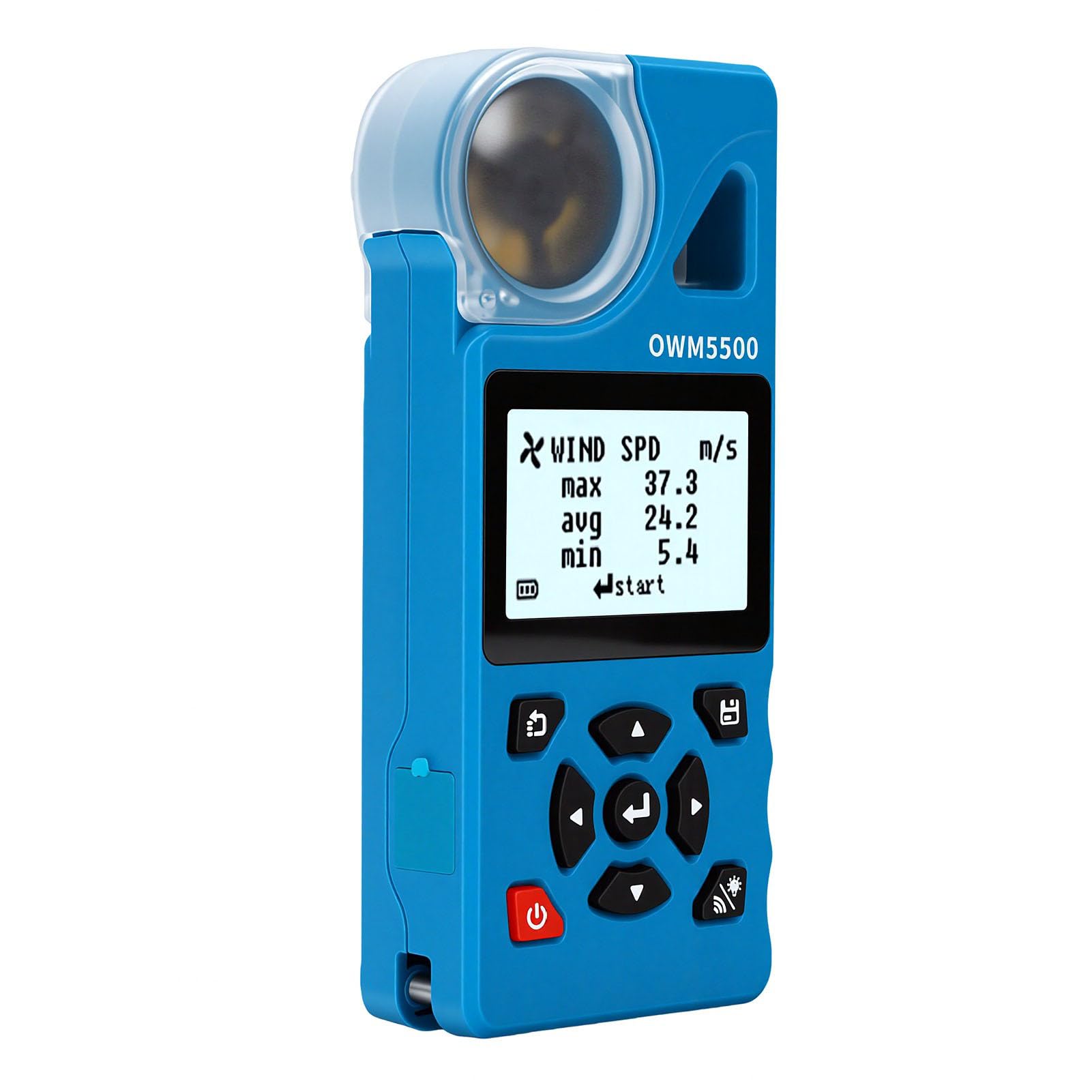 Irfora Anemometro Digitale con Molteplici Funzioni per la Vela e il Surf per Uso Esterno (OWM5500)