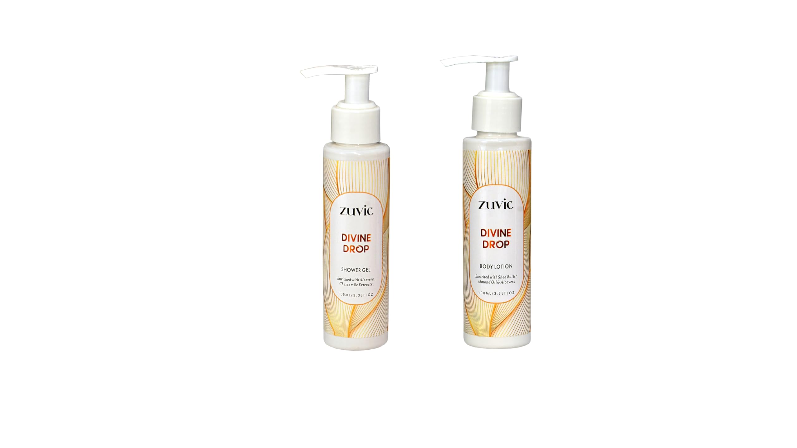 Zuvic Divine Drop Bath & Body Set, Shower Gel and Body Lotion Long Lasting Divine Drop Fragrance with Mist Combo 100 ml Each-picture-21