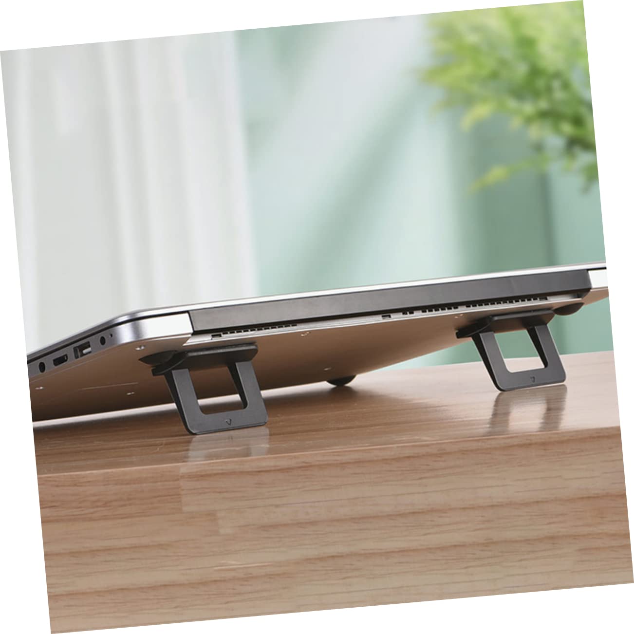 SHINEOFI 4 Soporte Ergonómico para Portátil Base Antideslizante de Pc Elevador para Escritorio Estabilidad y Refrigeración para Oficina y Hogar