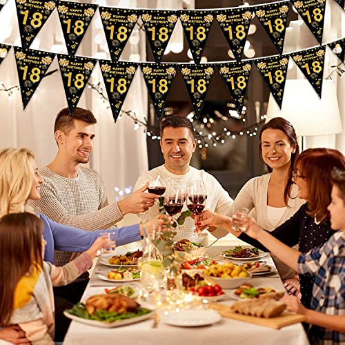 Decorazioni Compleanno 18 Anni Oro Nero,Palloncini...