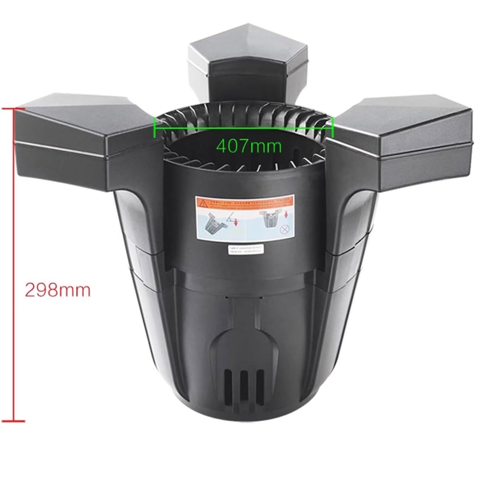 Skimmer automatico per laghetto 3000/4200 l/h con aspirazione 43W/70W, aspirapolvere galleggiante, cavo di alimentazione da 10 m, collettore di detriti a basso rumore, ideale per la pulizia di
