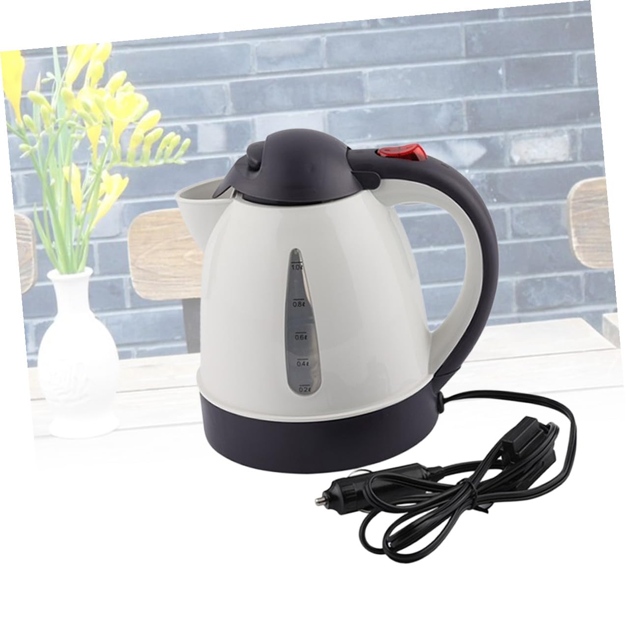 Elektrischer Wasserkocher Aus Edelstahl 150w 12v Auto Teekessel Mit Automatischer Abschaltung Trockengehschutz Und Klappbarem Deckel Für Sicheres Reisen