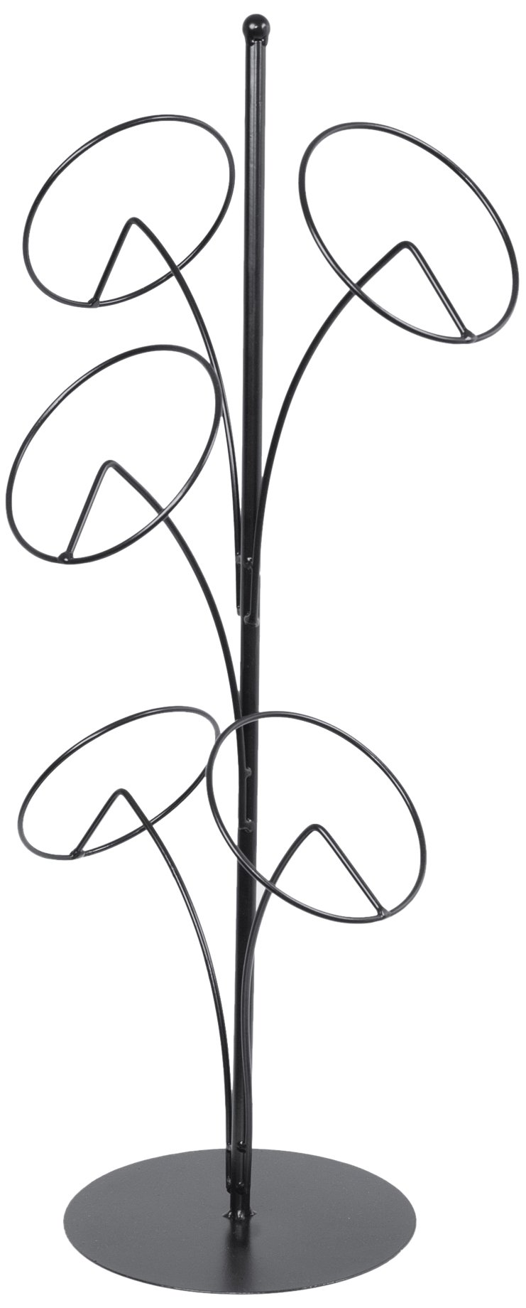 JR-HAT-DECO5/BLK 5 Hat Display, Black