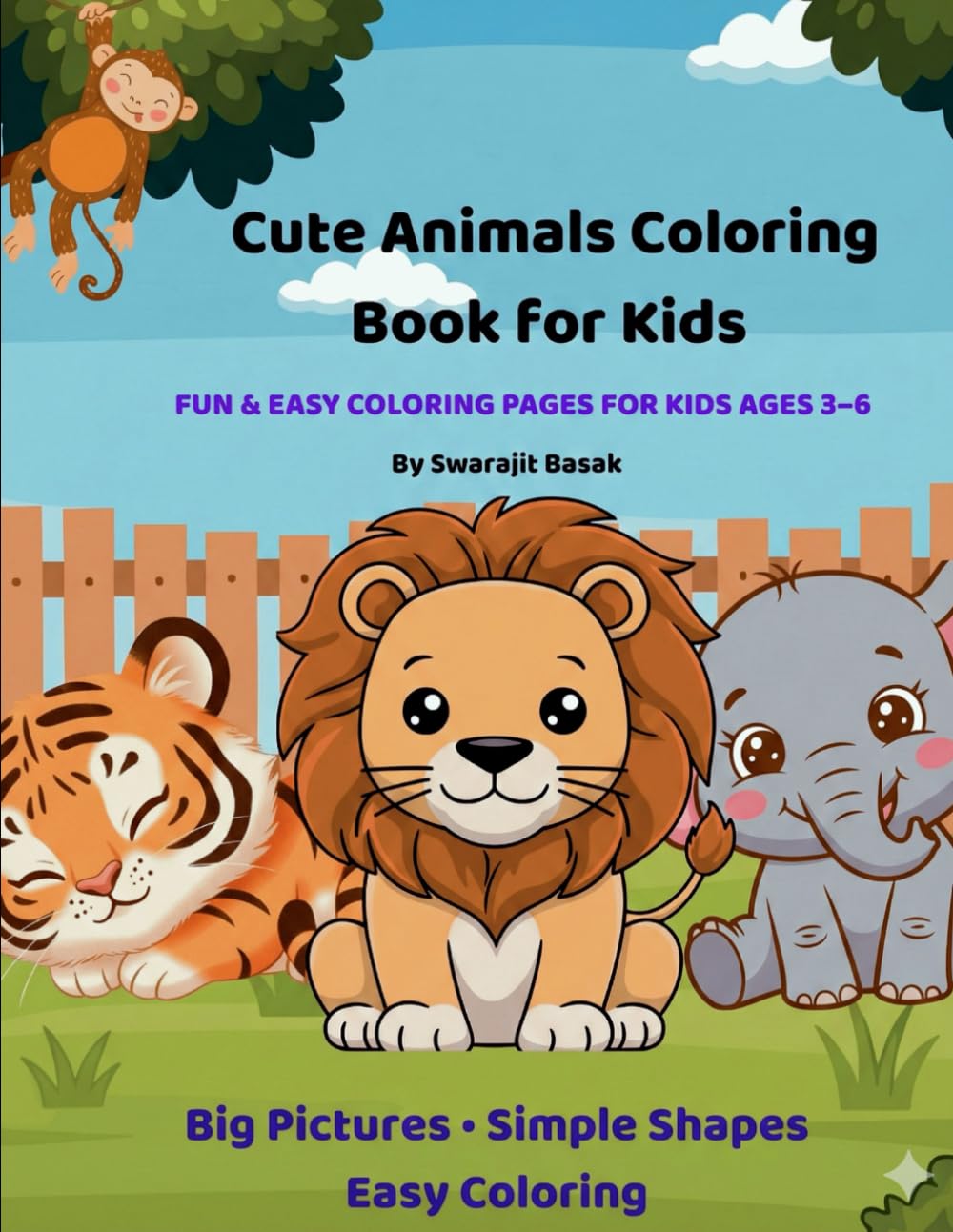 Cute Animals Alphabet Coloring Book For kids: A to Z Fun Coloring Pages for Kids