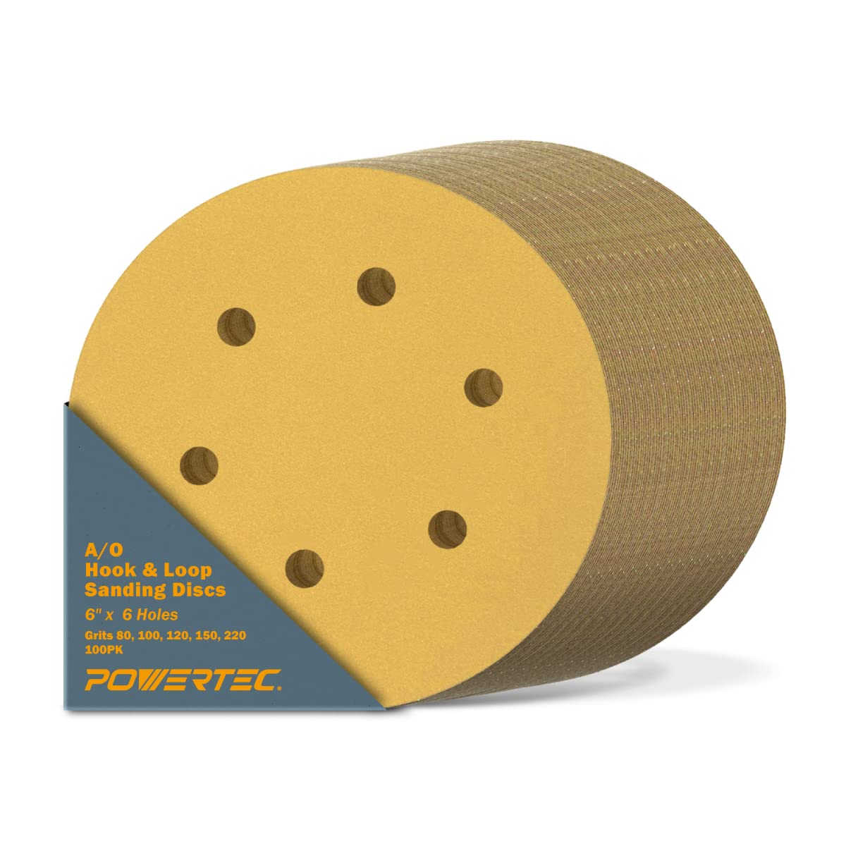 POWERTEC Sanding Discs - 5 Grit Assortment -1 POWERTEC Sanding Discs - 5 Grit Assortment -1