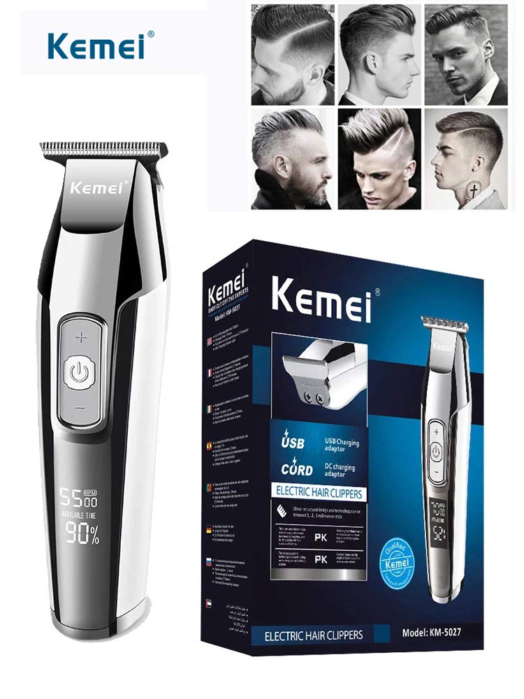 ozk Trimmer elettrico per capelli con display LCD USB ricaricabile tagliacapelli professionale tagliacapelli per barbiere taglierina taglierina per capelli