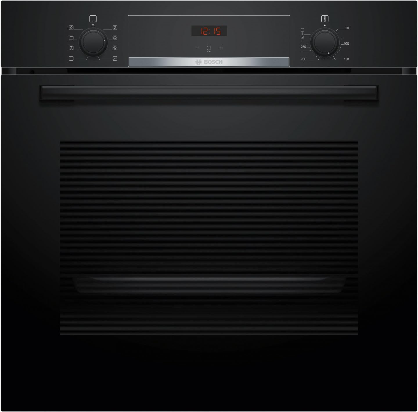 Bosch HBA553BA3F, Serie 4, Horno, Empotrable, Negro