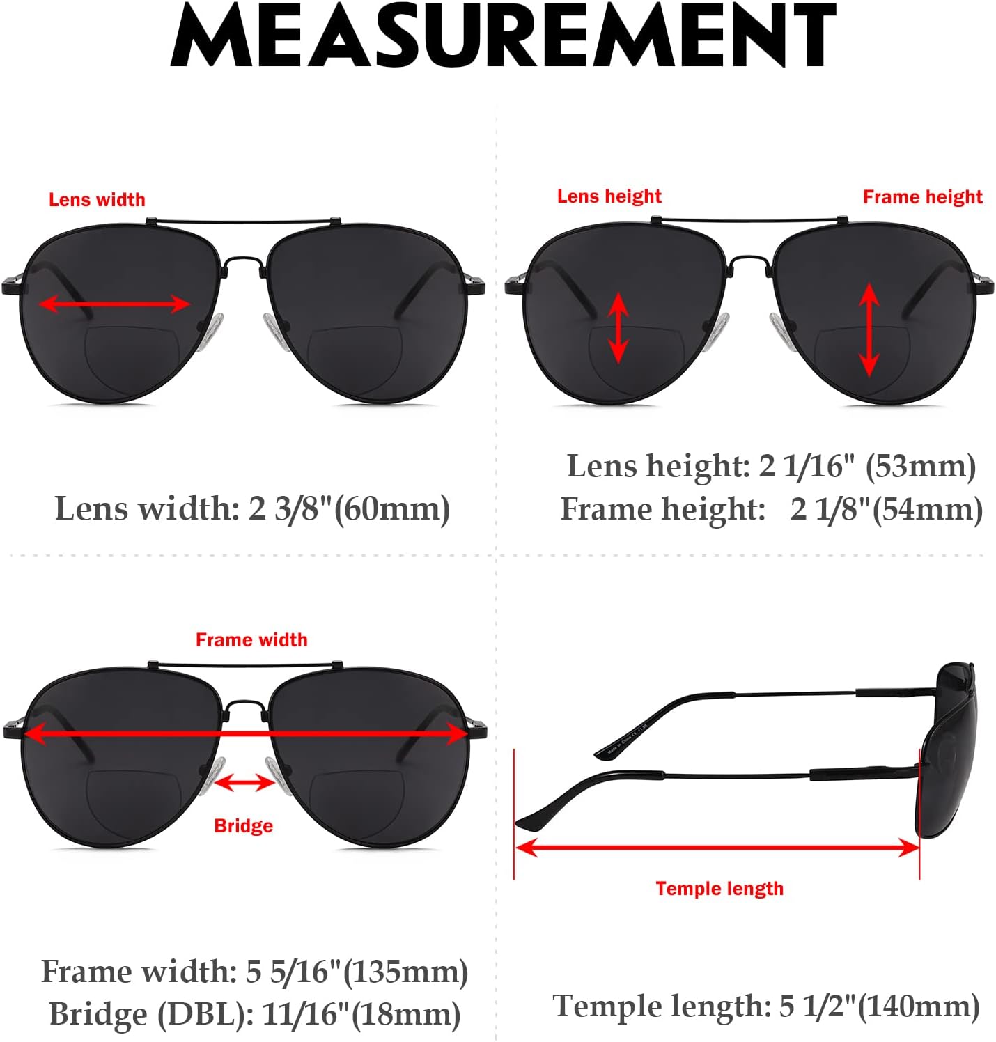 Eyekepper Polarized Bifocal Sunglasses Readers