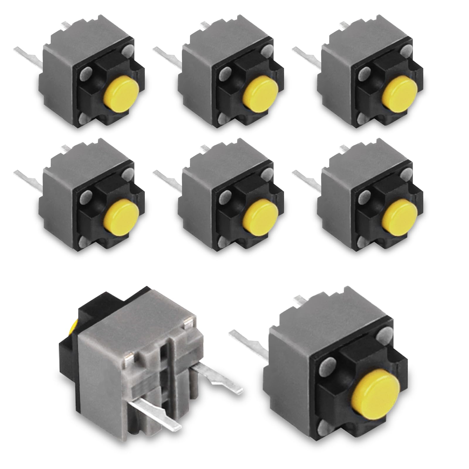 RUNJRX 6 peças Kailh Silent Mouse Micro Switch 6 * 6 * 7,3 mm