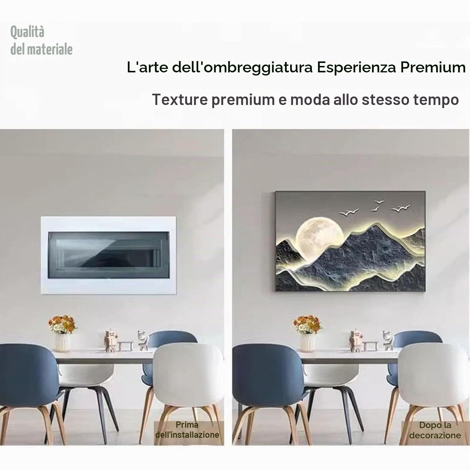 Copertura Quadro Elettrico Decorativa Nascondi Contatore Quadri Copri Contatori Elettrici da Parete Contatori per Pittura Nascondi Dipinti Decorazione,03,45x35cm