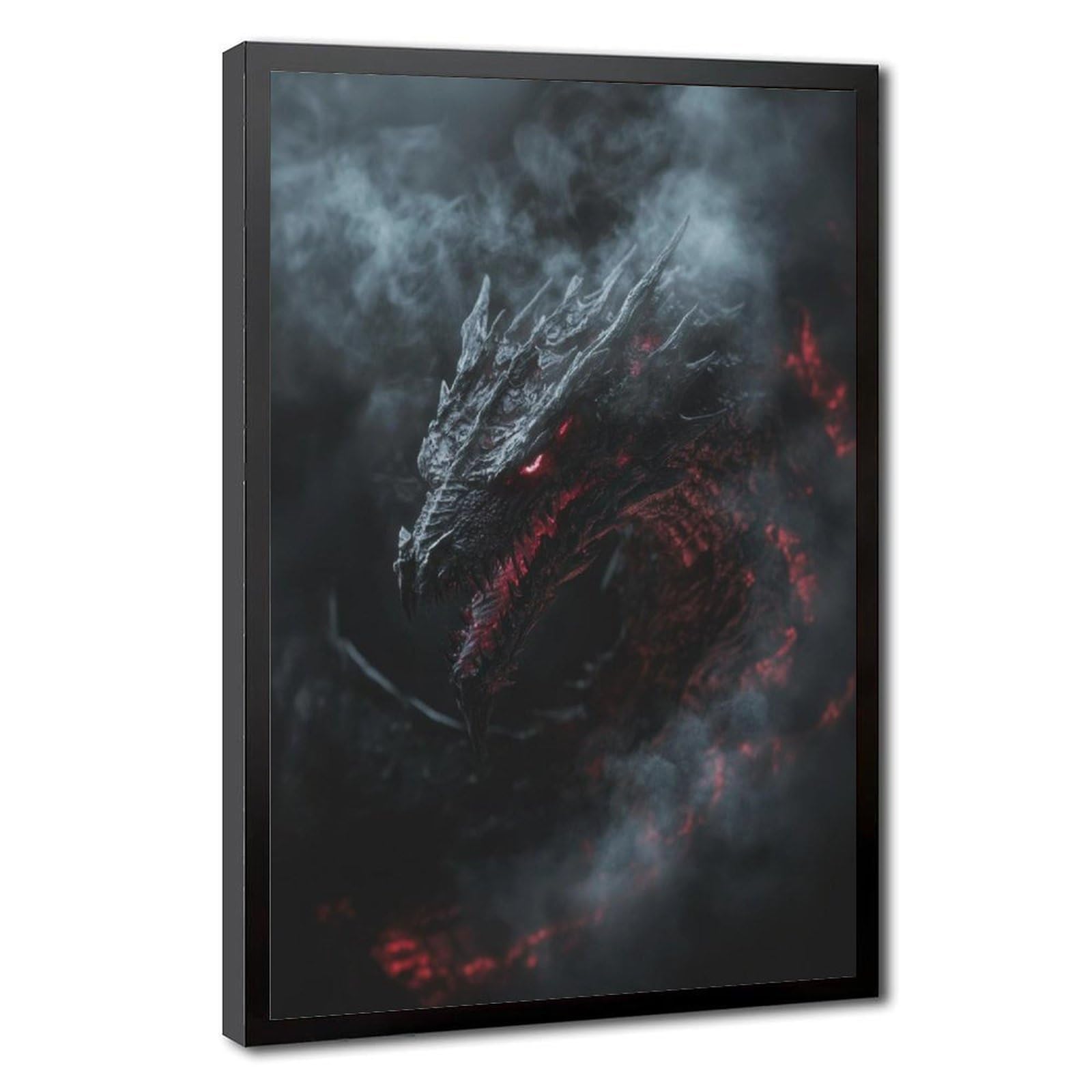 Bareronor Sinister Dragon Poster Canvas Poster Bedroom Decor Landscape Office Room Decor Gift 20" L X 30" W