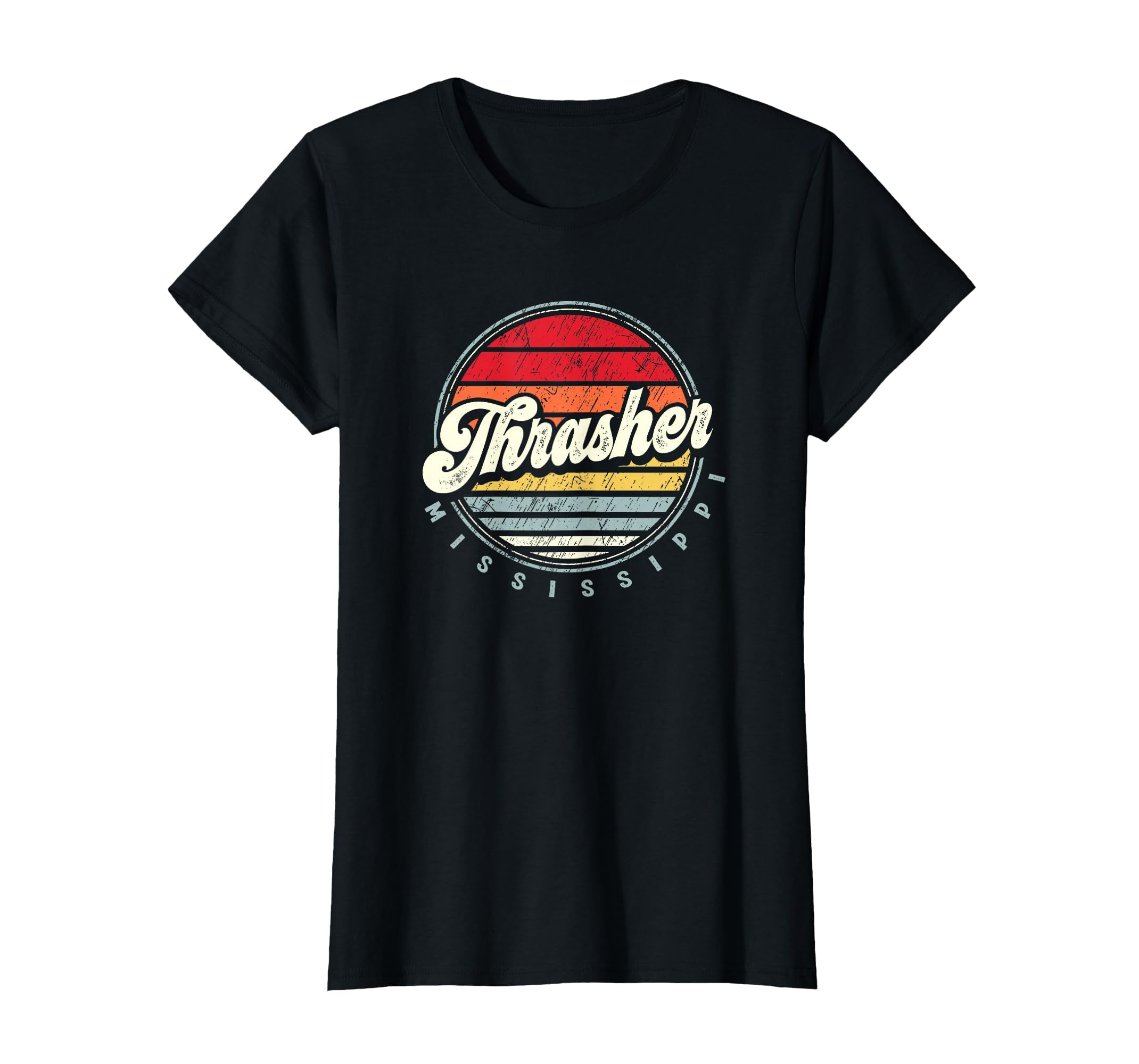 Retro Thrasher Home State Cool 70s Style Sunset T-Shirt