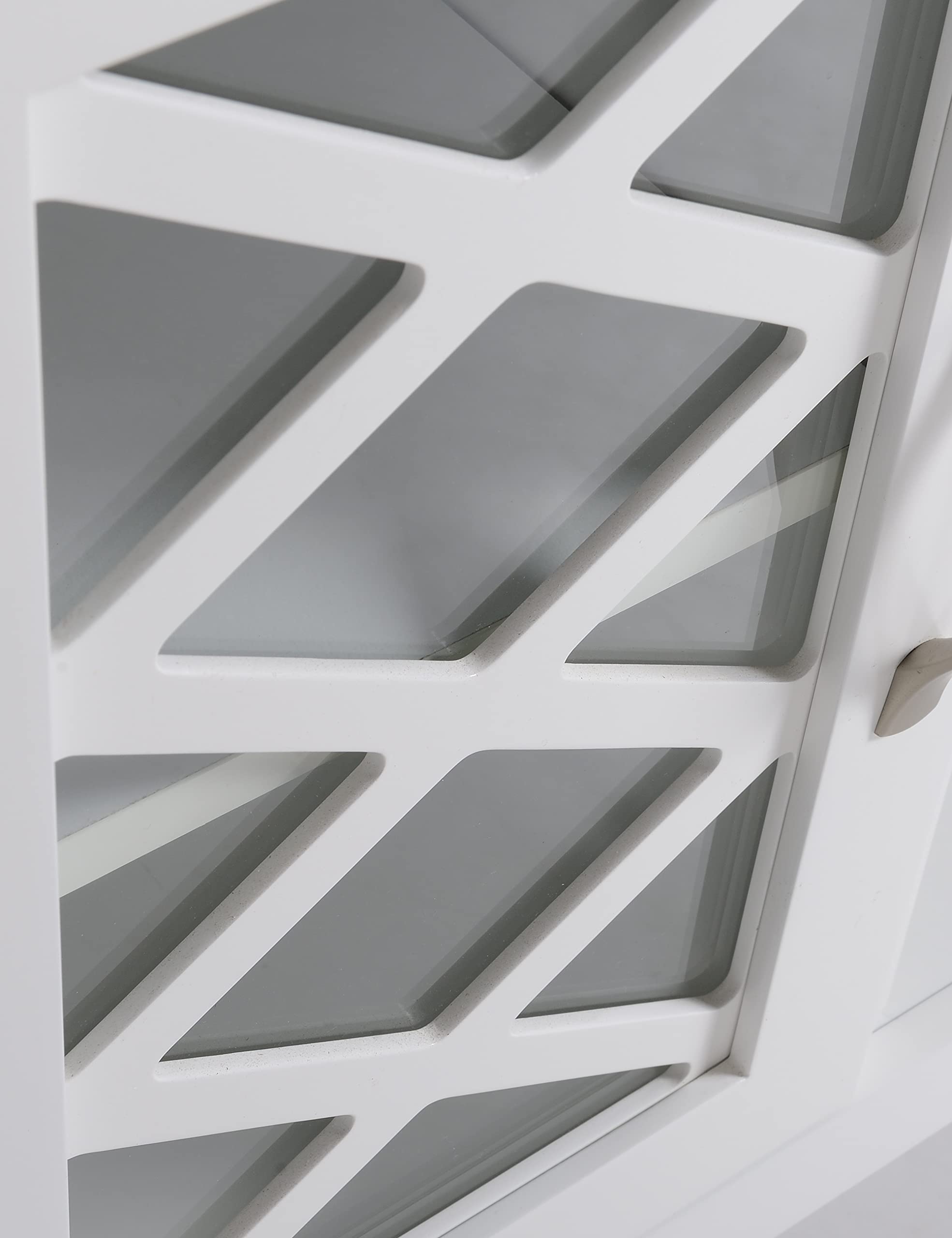 Kominek elektryczny z obudową ODESSA AF23S LED BIAŁY BIANCO z dźwiękiem, 12 trybów ogrzewania 1800 W, timer, prawdziwy efekt płomienia, 3 poziomy jasności, ekskluzywny design, pilot