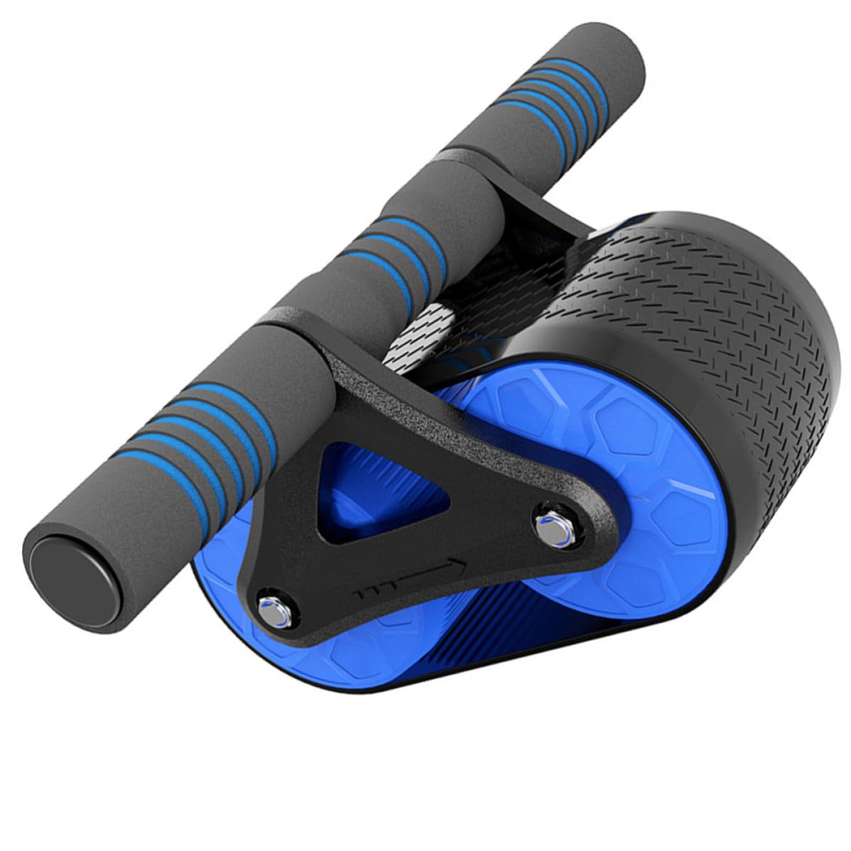 NUOBESTY Rodillo para Ejercicios Abdominales Automático Retroceso, Rueda de Abdominales, Abs y Goma, Azul, para Entrenamiento de Resistencia y Fitness, Mujeres y Profesionales