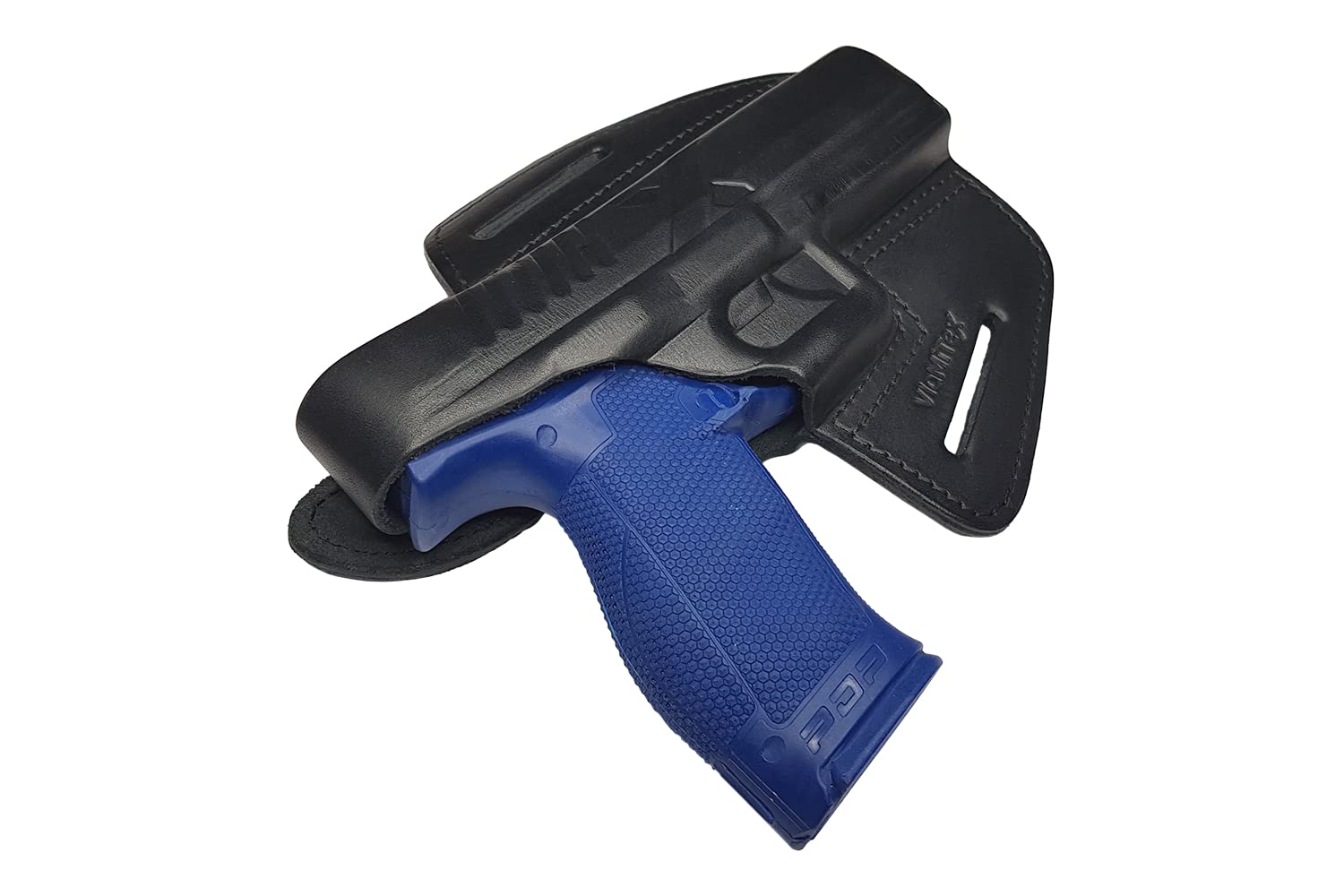 VlaMiTex B2 Leder Gürtel Holster für Walther PDP Lauf 5 Zoll