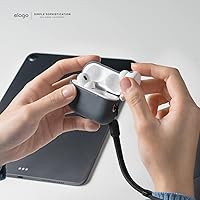 Vista 3 de elago Funda compatible con AirPods Pro de 2 generación (2022), funda protectora de silicona compatible con Apple AirPods Pro 2, LED frontal visible