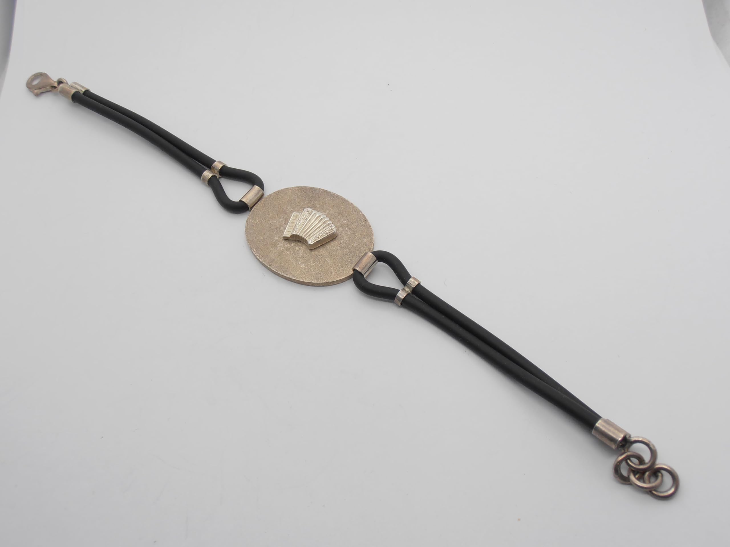 Fisarmonica : Braccialetto in Argento 925 con Strumento Musicale - Bracciale Musicista - Musica