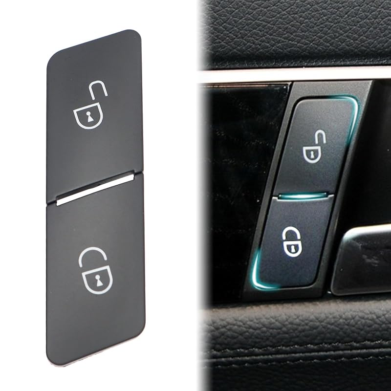 Botões do interruptor de travamento da porta Mercedes-Benz BJchiwu lado direito – Kit com 2 unidades