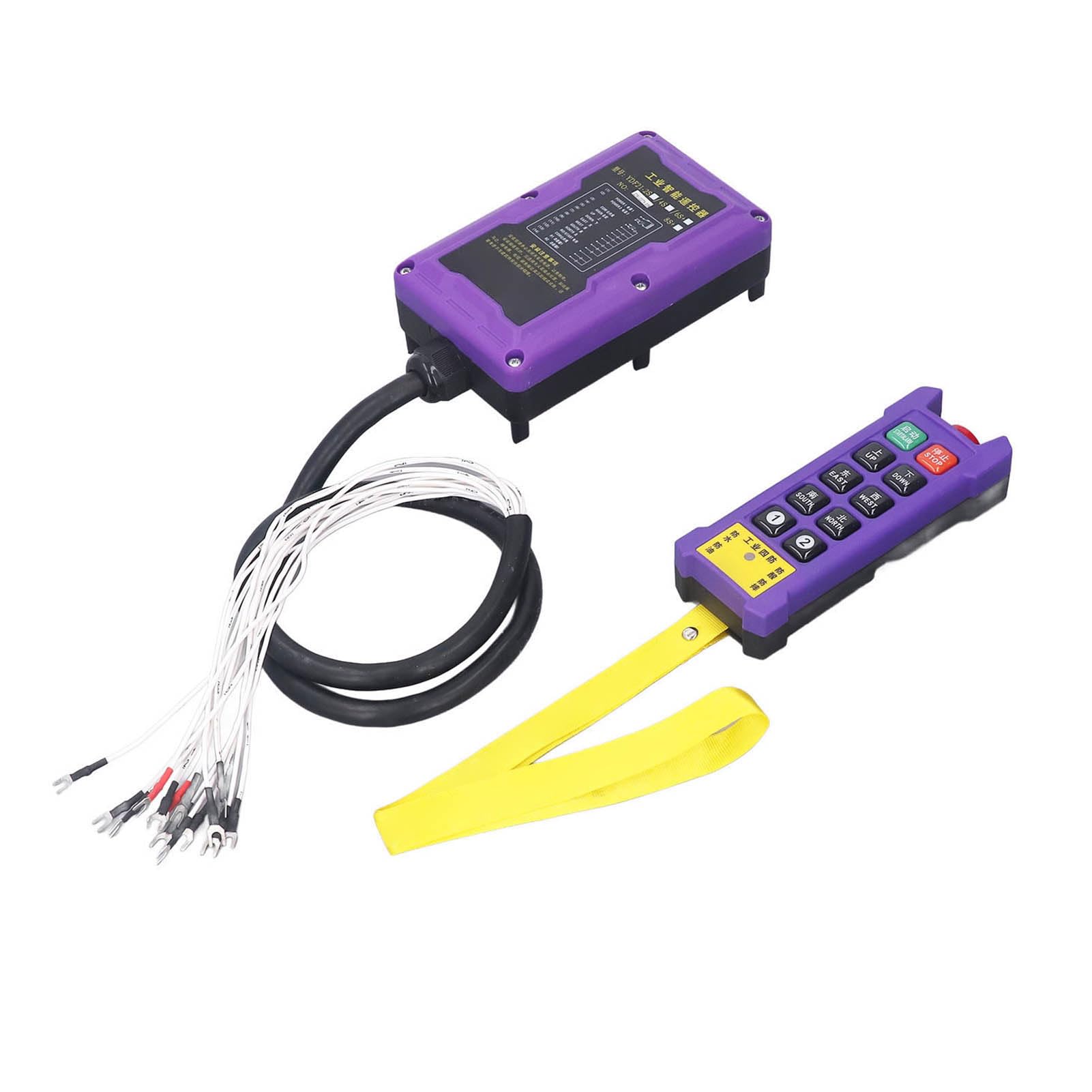 Telecomando Wireless Industriale per Gru Kit Controllo Remoto 300m IP67 Protezione Risposta Rapida LED Sensibile Accessori Crane 220V Compatibile con Sollevamento Pesante Industria