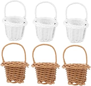 CIYODO 6 Pçs Mini Cesta Tecida Decoração Infantil Mini Cestas De Brinquedos Para Crianças Mini Cestas Para Favores Cestas De Artesanato Mini Enfeite De Casa Mini Cestas De Brinquedo Mini