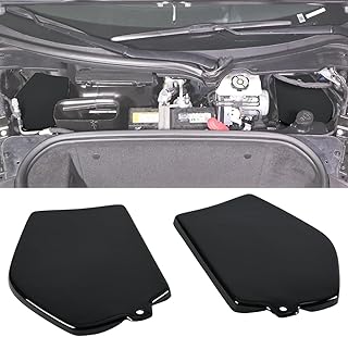 Front Strut Tower Covers, Gloss Black ABS Engine Bay Shock Protection Panel Cover w/o Trim Mag Ride Replacement for Corvette C8 Stingray Z51 2020-2023