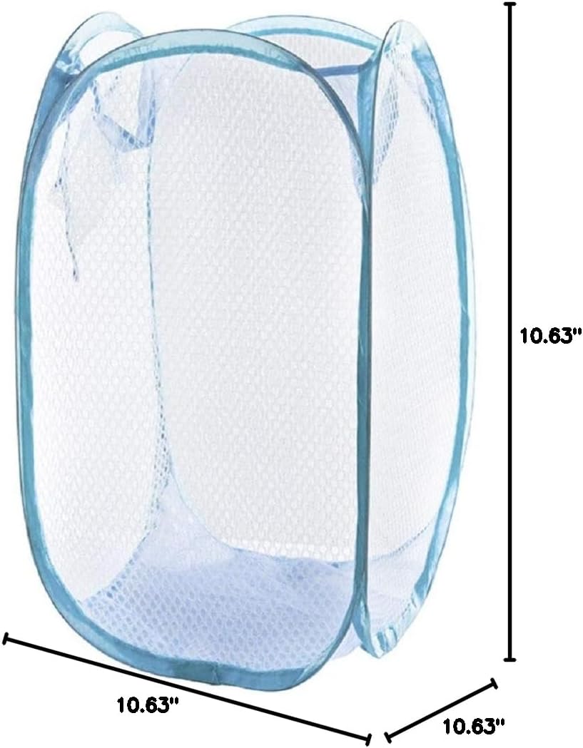 laundry hamper mesh basket large up hampers foldable popup Foldable Easy Open Mesh Laundry Clothes for College Dorm Black