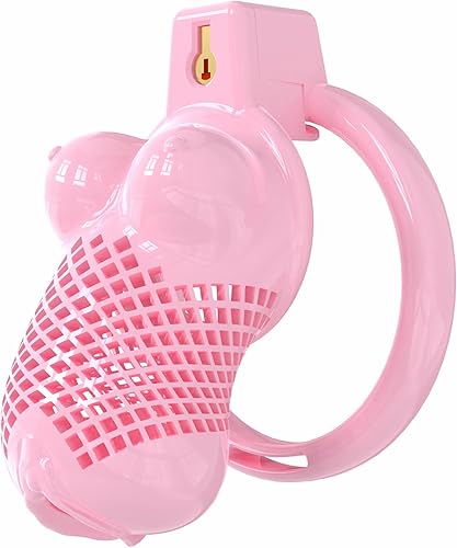 Miniatura 26 de Jaula de castidad masculina en forma de huevo con bloqueo invisible, jaula para pene con anillo de púas de sujeción completa, dispositivo