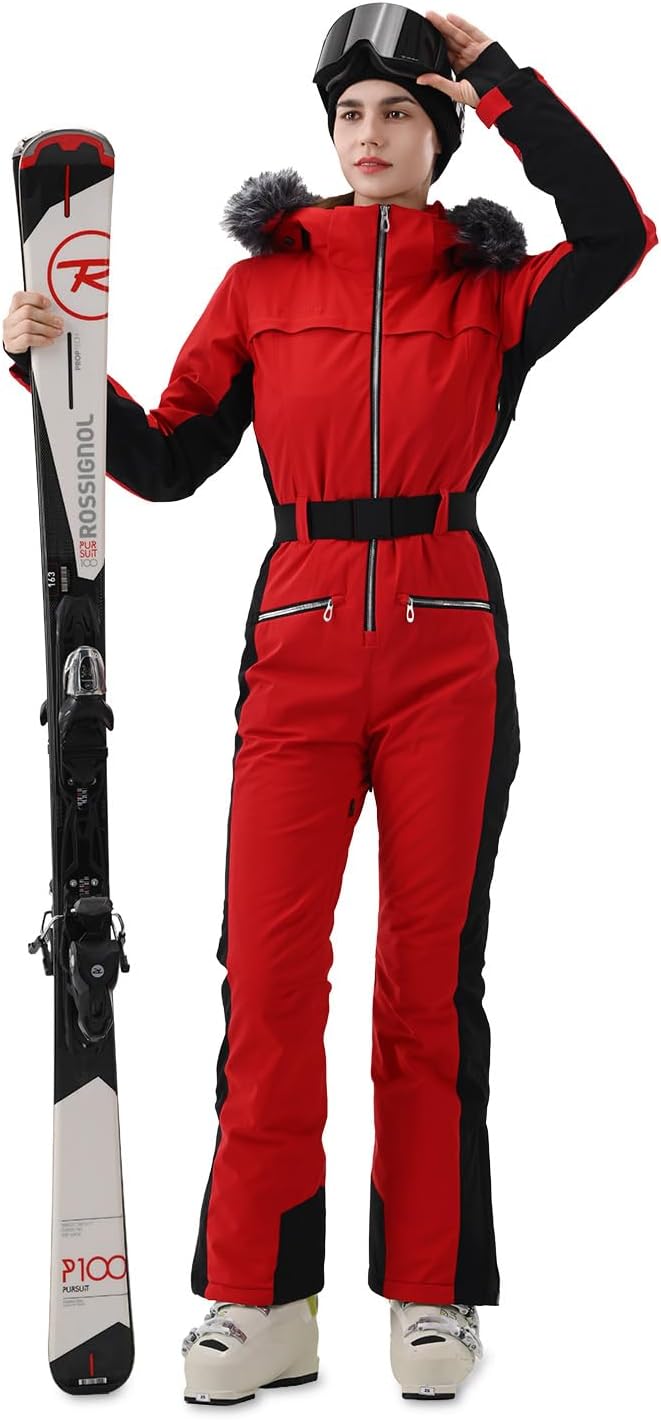 HIGH EXPERIENCE Women Ski Suit One Piece Snow Jumpsuit Snow Stretchy Outfit Snowboard Onesie Insulated Waterproof Winter Warm - Image 3