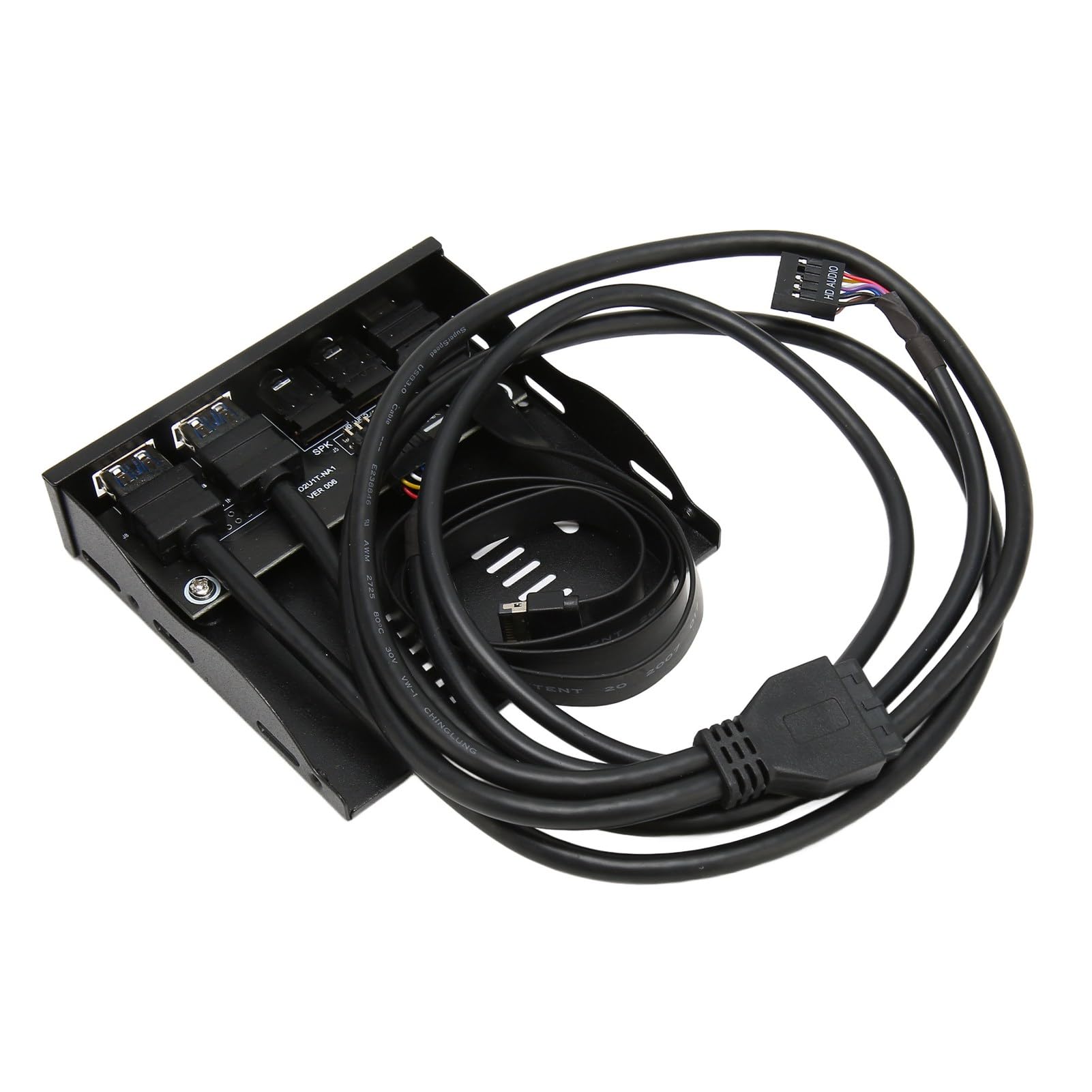 Panel Frontal USB Hub, Bahía 3.5in Tipo C 2 USB 3.0 Audio para PC