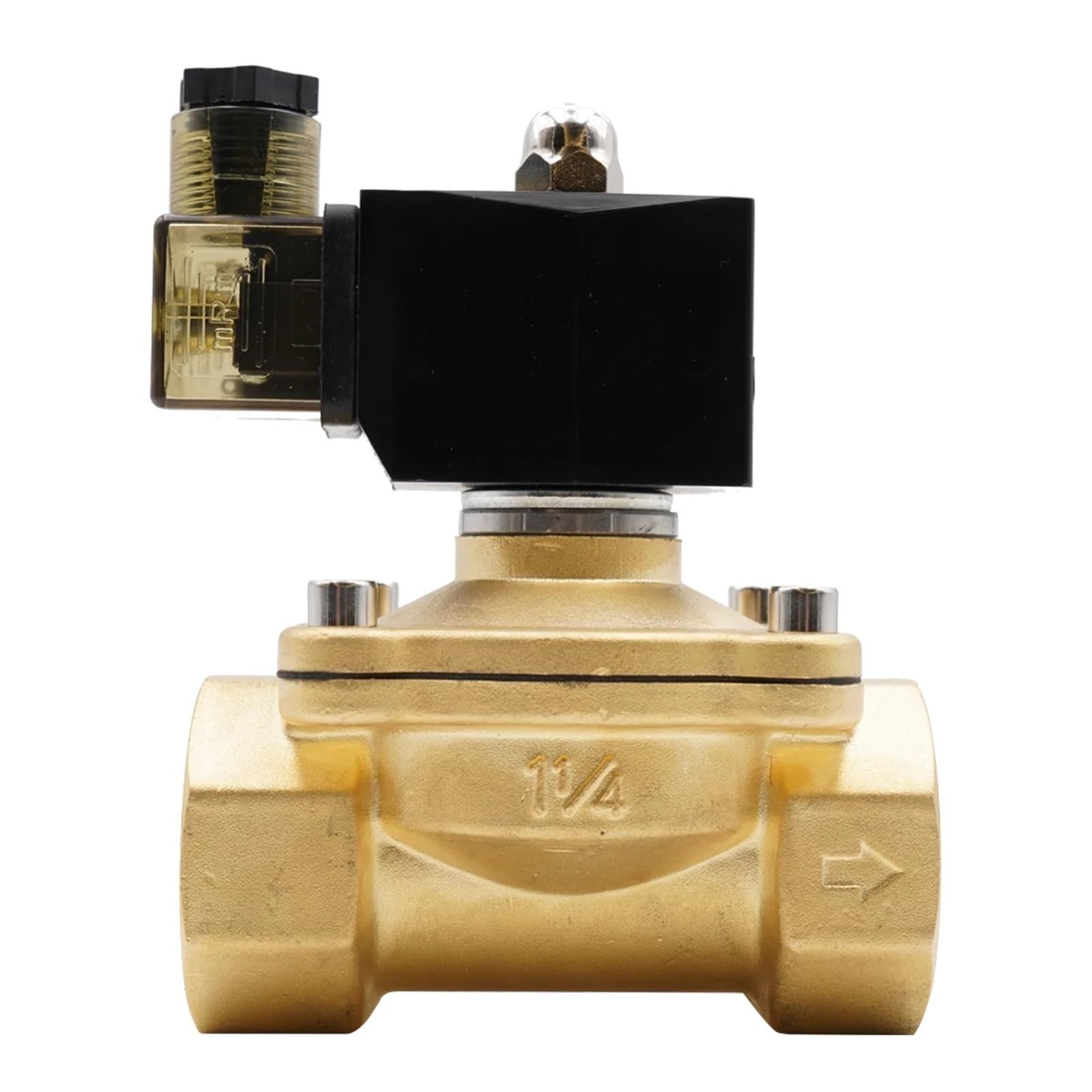 Elektrozawór, G3/8 "toG2" mosiężny elektryczny zawór elektromagnetyczny powietrza, normalnie zamknięty do gorącego olejowego(3/8")