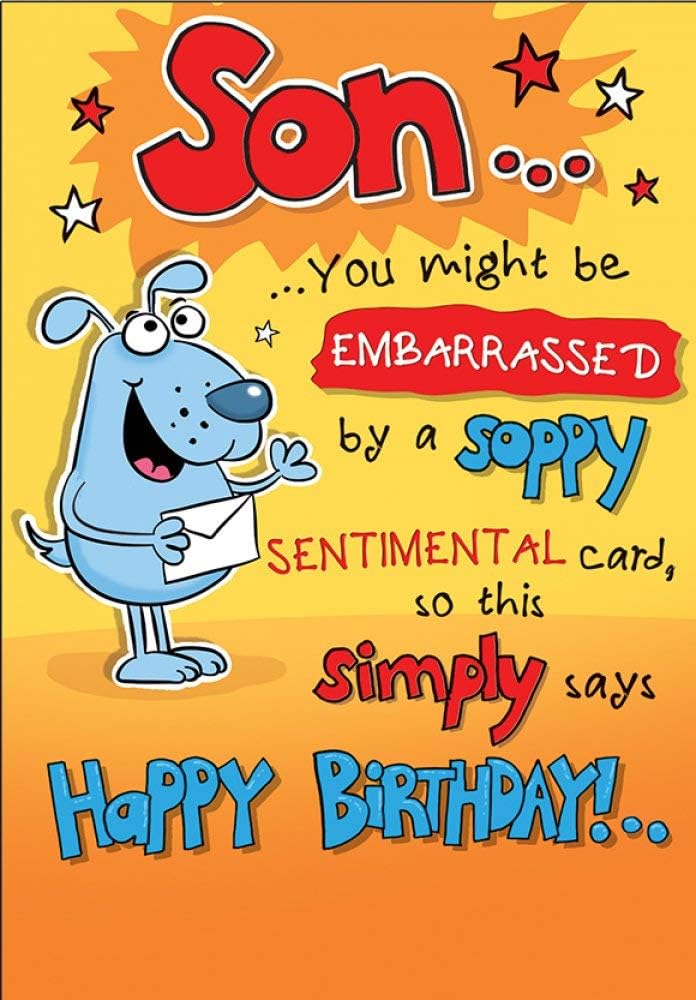 Birthday Card Son - 9 x 6 inches