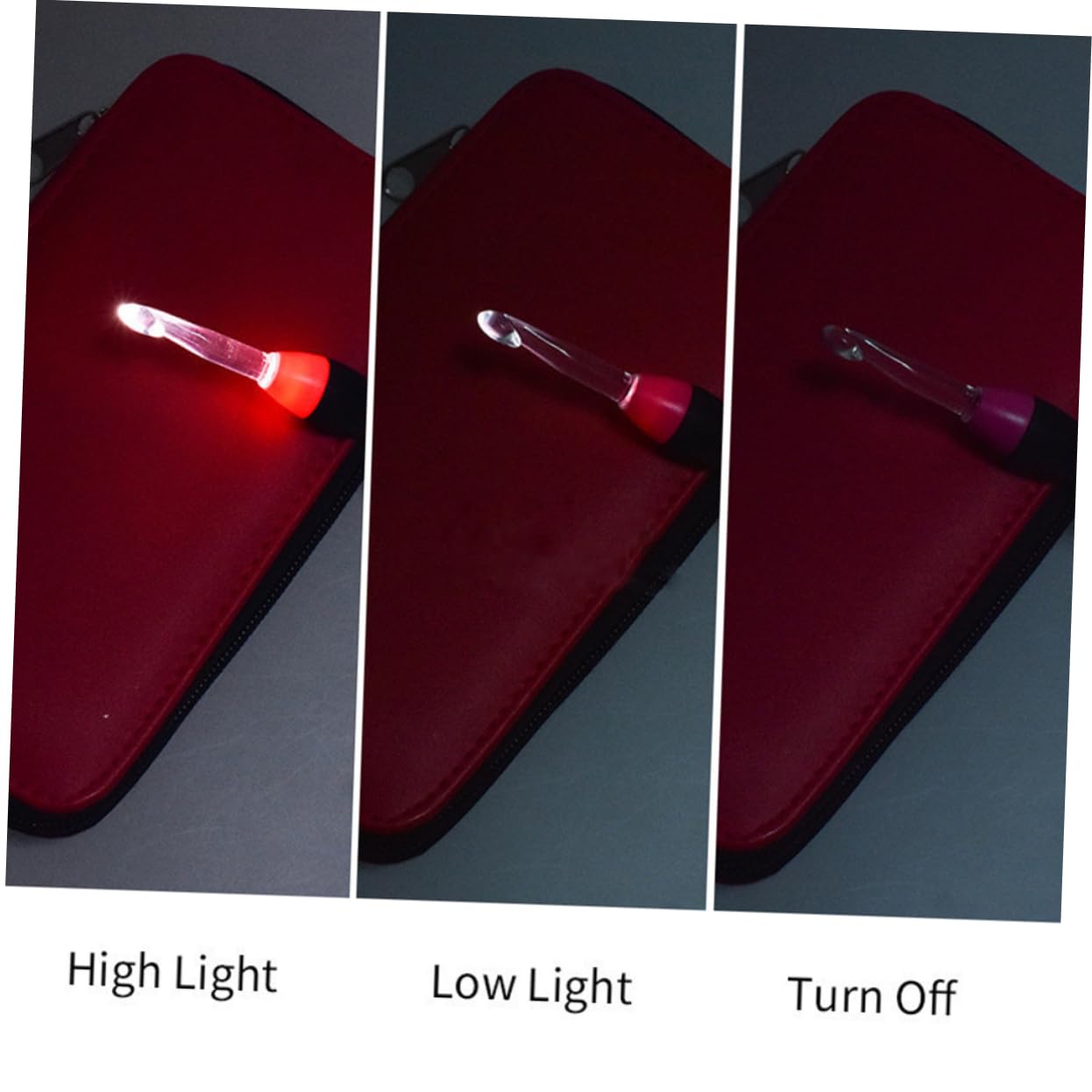 Juego de 38 Agujas de Crochet LED para Tejer Manualidades