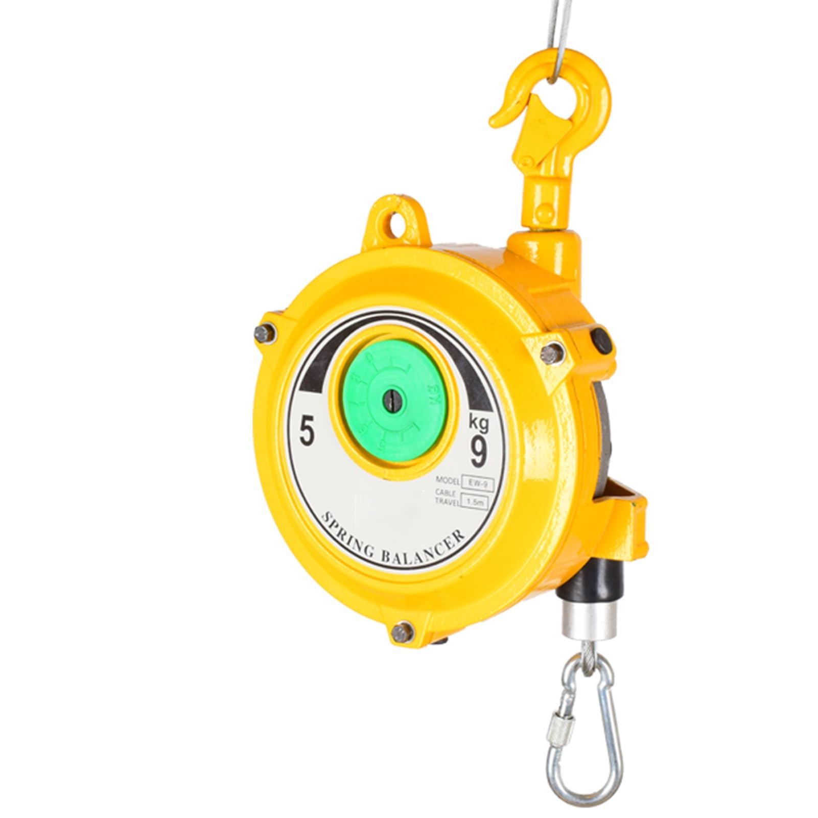 UZAMIRLEX Spring Balancer, Spring Balancer Retractor Tool, Multiple Load Ranges, 1.5M Wire Rope(5-9kg)