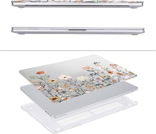 Miniatura 5 de MOSISO Funda compatible con MacBook Pro de 16 pulgadas 2020 2019 versión A2141 con barra táctil y Touch ID, carcasa rígida de plástico con flores de