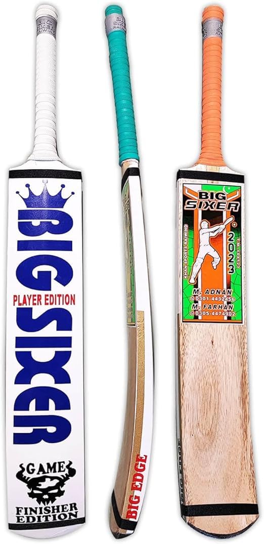 Big Sixer Sirilankan Coconut Wood Tape Ball Cricket Bat