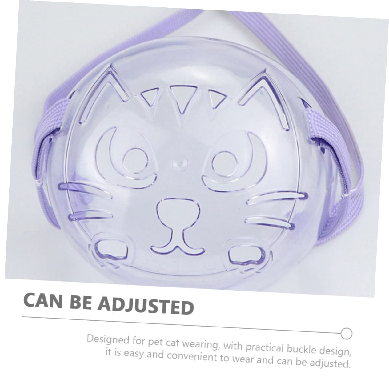 YARNOW 5 Piezas bozal de Gato Anti-ladridos Suministros de Aseo para Perros bozal de Boca de Gato cestas Mascotas Tapa Boca Gatito bozal Transpirable Ajustable sombrerería