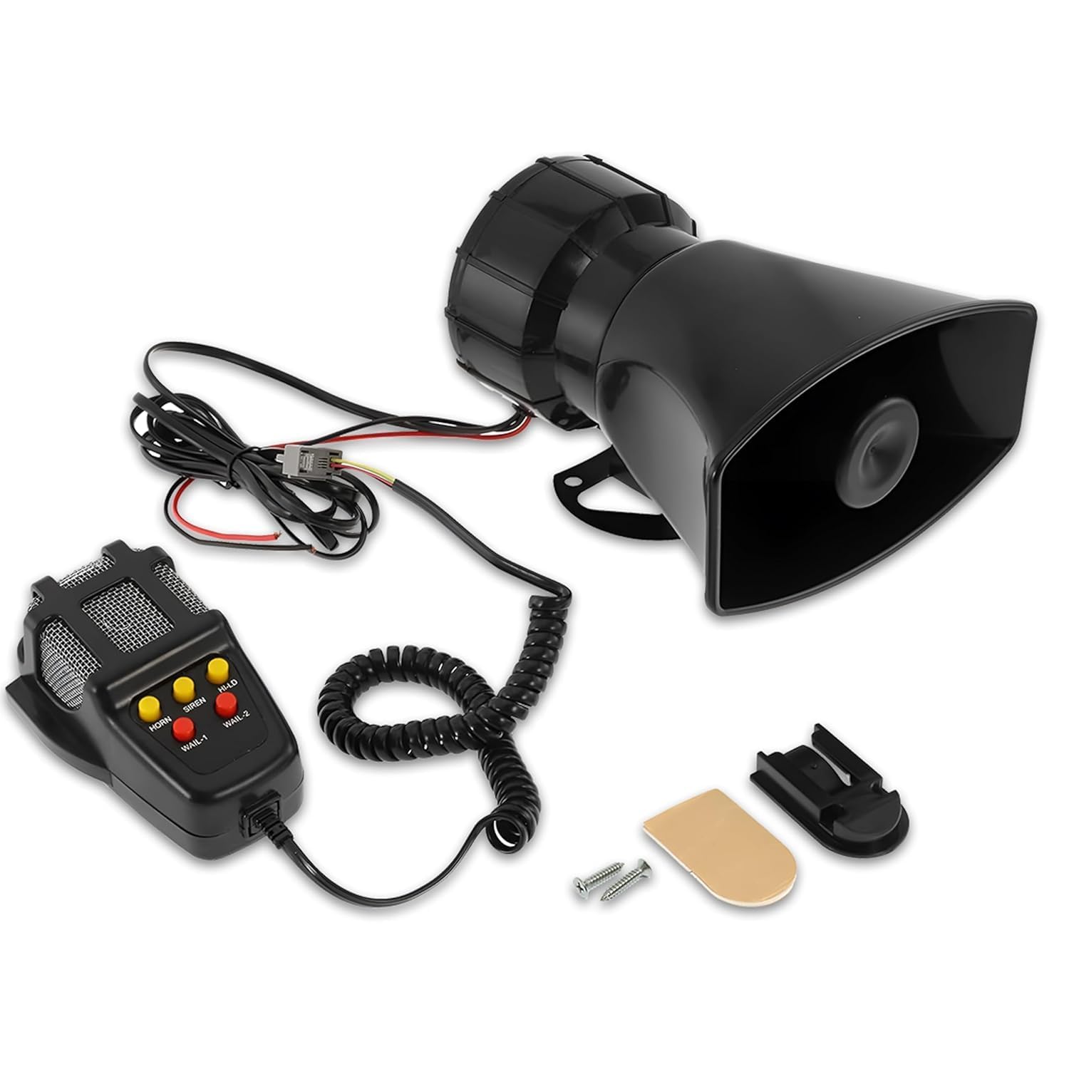 MAHALRAJ 12V Vehicle PA Speaker System with Wired Microphone, Multi-Tone Alert Horn, Loudspeaker for Cars, SUVs & Utility Vehicles-image-45